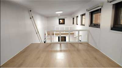 Cider Box loft sleeping area