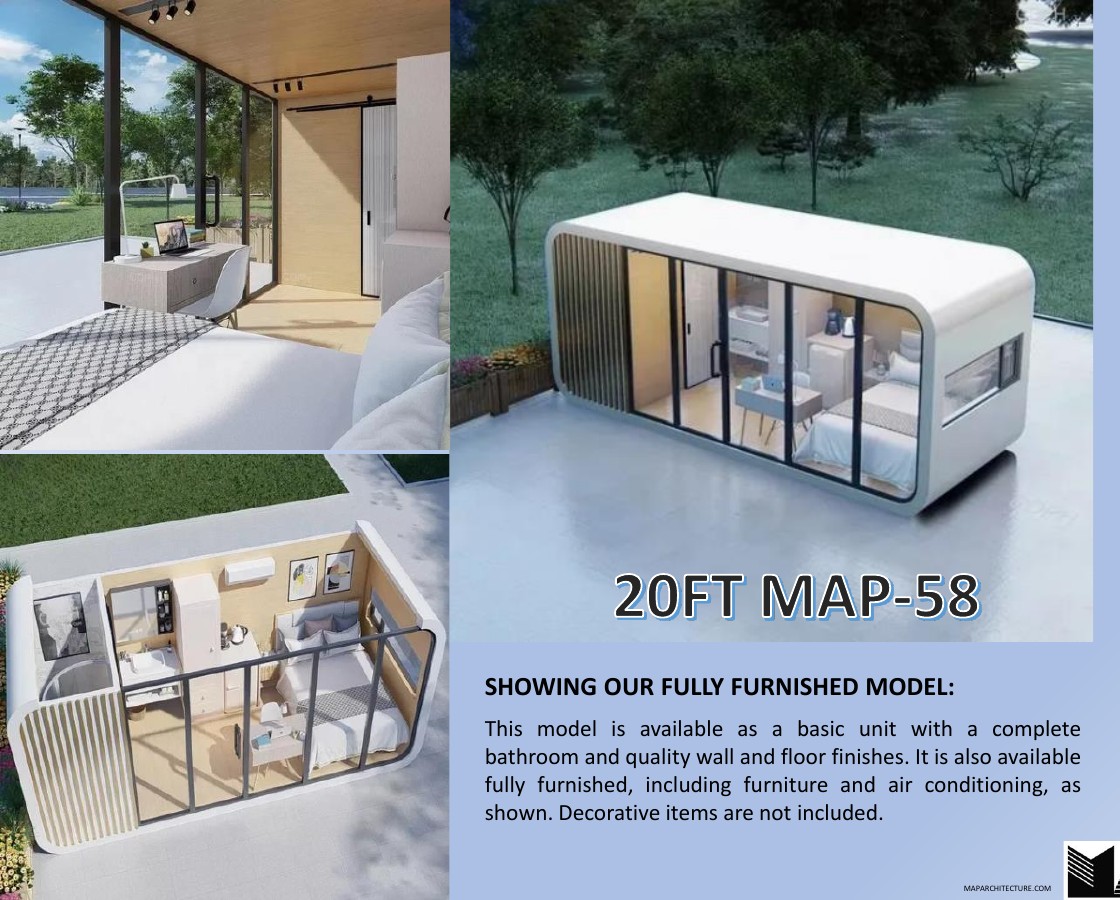20 Foot Pod exterior and interior gallery